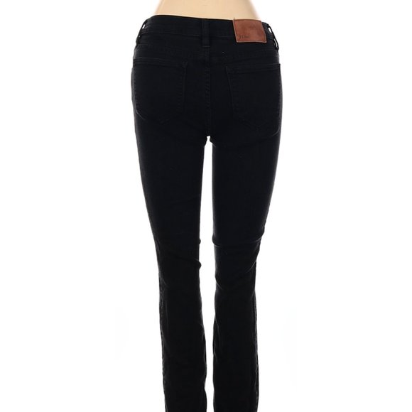 J. Crew Jeans Black Skinny Leg Cut Low Rise Waist Size 25 #161 - Picture 3 of 4